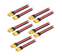 Giwnhvx 5 paia di connettori femmina e XT60 con silicone 100 mm 10 AWG per batteria Lipo RC FPV Racing Drone