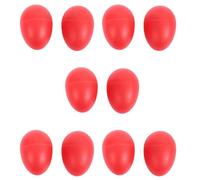 Giwnhvx 5 paia Maracas in plastica musicale a percussione a forma di Shakers - rosso
