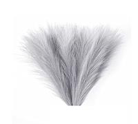 Giwnhvx 5 pezzi erba di Pampa, 18 in/45 cm Pompous Erba composizione di fiori per (grigio)