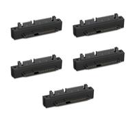 Giwnhvx 5 Pezzi SFF-8482 SAS a 15 Pin Testa Curva Adattatore Angolo di 90 Gradi Convertitore per Scheda Madre