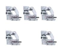 Giwnhvx 5 piedini regolabili a nastro obliquo, gamma da 5 mm a 20 mm, per tutte le macchine da cucire industriali con gambo basso