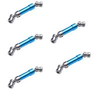 Giwnhvx 5 Pz Metallo Posteriore Centro Albero di Allenamento CVD Albero Trasmissione per 1:12 12428 12423 Car Desert Off-Road Blu