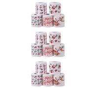Giwnhvx 5 Stili Babbo Natale Rotolo di Carta Tovaglioli di Carta di Seta Decorazioni di Natale Natale Santa Ufficio Camera da Letto Carta igienica 15 Rotolo