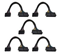 Giwnhvx 5 x 24 pin a 14 pin ATX PSU adattatore principale intrecciato manicotto cavo per PC e server 12 pollici (30 cm)