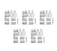 Giwnhvx 5 x Acciaio Pivot Porta Vetrata Cerniera Doppia Testa Magnetica Set di Cattura 5-8 mm Porta Vetrata