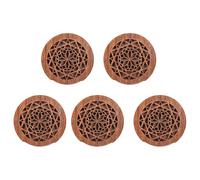 Giwnhvx 5 X Chitarra Suono Foro Copertura Blocco Feedback Buffer Mogano per Chitarra EQ Acustica Popolare, Style 1