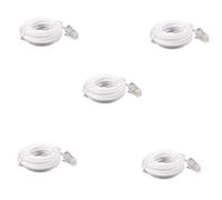 Giwnhvx 5 x di Estensione del Telefono Modulare RJ11 6P4C a RJ45 8P4C a 3 metri