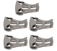 Giwnhvx 5 x fibbia pieghevole con fibbia in acciaio inossidabile per cinturino da 18 mm per 18 mm
