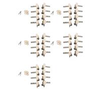 Giwnhvx 5 x meccaniche sintonizzatori pioli chiave di sintonizzazione con manopole bianche perla 4L + 4R per mandolino