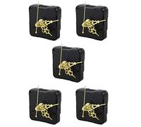 Giwnhvx 5 x Orologio da parete in metallo, stile retrò, da parete, con movimento