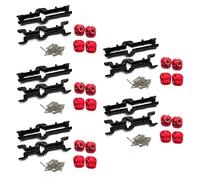 Giwnhvx 5 x per Asse di Ponte E Posteriore in Metallo per MN D90 D91 MN99 MN99S 1/12 Accessori per Parti di Aggiornamento Auto RC, Nero