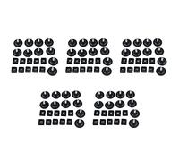 Giwnhvx 50 set di piedini di livellamento regolabili con diametro della base 45 mm, kit di inserti quadrati per tubo da 25 mm x 25 mm