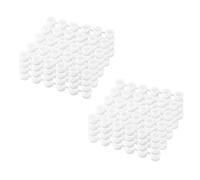 Giwnhvx 50 strisce vuote per barattoli di vernice, mini contenitori trasparenti per pittura, artigianato, forniture per aule scolastiche