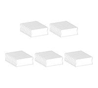 Giwnhvx 50 x supporto per targhetta in acrilico premium, 2 x 8 pollici, cornice di supporto pannello in plastica acrilica trasparente, targhette da parete per ufficio