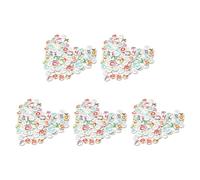 Giwnhvx 500 pezzi 15 mm colore alfabeto rotondo bottoni merceria cucito fai da te decorazione con 2 fori