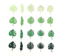 Giwnhvx 500 pz Monstera foglie di carta Piante Summer Coriandoli Decor Pieno Palloncino Coriandoli Decorazioni Compleanno Matrimonio