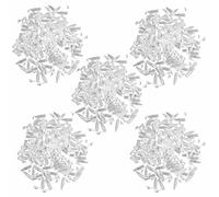 Giwnhvx 500pcs Tappo 42X11mm Istantaneo in Plastica Fiala Centrifuga Tubo di Prova di Laboratorio 1.5Ml Mini