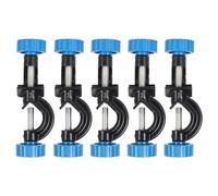 Giwnhvx 5Pcs Supporto del morsetto del basamento del laboratorio, del corpo della lega di alluminio del supporto del morsetto del supporto del morsetto del supporto ad angolo retto Bosshead morsetti
