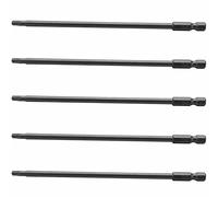 Giwnhvx 5X 1/4 "Shank T20 magnetico Torx sicurezza cacciavite bit 150mm lungo