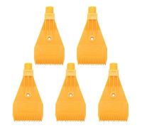 Giwnhvx 5X 1/4BSP Filettatura Maschio ABS Singolo Foro Air Blow Off Flat Jet Ugello Giallo