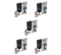 Giwnhvx 5X Acceptor Multi-Parti di Plastica Programmabile Selettore di Monete Elettronica Srotolamento Laterale Selettore di Monete