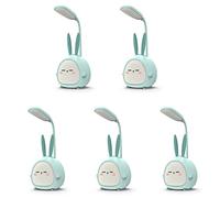 Giwnhvx 5X Lampada da Scrivania Portatile Un LED Lampada Pieghevole Lampada da Scrivania Un Forma di Carino Lampada da Lettura Un LED Luce Notturna Protettiva per Occhi Blu
