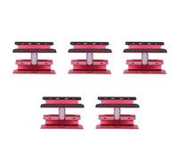 Giwnhvx 5X Metallo Stazione di Auto Riparazione Stand di Rotazione a 360 Gradi per Modelli Ridotti 1/8 1/10 1/12 1/16, Rosso