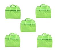 Giwnhvx 5X Pieghevole Grande Borsa Termica Cibo Torta Borsa Isolata In Foglio di Alluminio Scatola Termica Impermeabile Ice Pack Lunch Box Verde