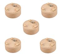 Giwnhvx 5X Rotondo Vuoto Music Box Compleanno San Valentino Regalo Figurine Resina Artigianato Nessuna Musica Specificata