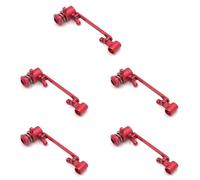 Giwnhvx 5X Servo Sterzo Set Frizione EConomizzatore Sterzo per 144001 1/14 124018 124019 Parti di Aggiornamento Auto TelesComando, Rosso