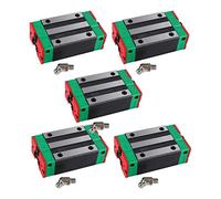 Giwnhvx 5X Steel HGH20CA 20mm Linear Rail Guide Block per CNC Machine Parts Manufacturing Equipment