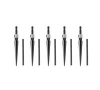 Giwnhvx 5X Taper Alesatore 3-13mm Hex Shank Alesatore scanalato Hand Held Steel Bridge Pin Hole Smusso Lavorazione Del Legno Strumento di Taglio