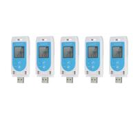 Giwnhvx 5X TempU 03 USB Temperatura Umidità Data Logger Riutilizzabile RH Temp Datalogger Registratore Humiture Registrazione Meter