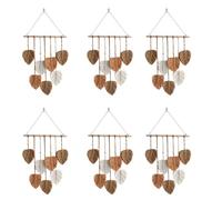 Giwnhvx 6 fogli macramé da appendere alla parete Boho Room Home Decor tessuto estetico arazzo da parete Home Room matrimonio decorazione