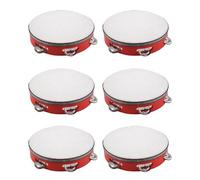 Giwnhvx 6 musicale da 8 pollici , regalo di Percussione rotonda per KTV Rosso