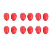 Giwnhvx 6 Paia Maracas in Plastica Musica A Percussione a Forma di Shakers - Rosso