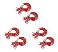 Giwnhvx 6 Pezzi Gancio per Rimorchio in Metallo Decorazione Gancio di Verricello per 1/10 Auto su Telescoged Axial SCX10 TRX4 D90 Parti di Livellamento,1