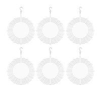 Giwnhvx 6 Pezzi Vergini Filatore di Sublimazione da 8 Pollice Filatore Cinetico Alimentato dal di Natale in Alluminio 3D per Corsi e Giardino Rotondo