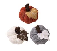 Giwnhvx 6 Pezzi Zucche Decorative Autunno Ringraziamento Halloween Decorazione Zucca Maglia Tessuto Da Cucire Pendente Da Appendere Albero di Festa