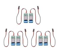 Giwnhvx 6 PZ RC PWM Interruttore Relè Elettronico per RC Aereo Modello FAI DA TE Luci di Navigazione Controller Interruttore Universale K1