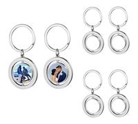 Giwnhvx 6 PZ Sottobicchieri Vergini Sublimazione Portachiavi Trasferimento Stampa Caldo Animali Domestici Stampaggio Etichette per Cane Gatto Stampa Doppio Lato Regalo Personalizzato