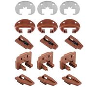 Giwnhvx 6 Set di Kit di Guida per Cassetto, Parti di Cassetto, Kit di Riparazione Guida di Cerniera Cassetto a Centrale per Cassetto Cassetto Cassetto Facile da Usare
