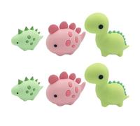 Giwnhvx 6 x Cavo di Protezione Avvolgitore per Cavo Dati di Ricarica USB Protezione di Tre Dinosauri Carini Protezione del Cavo del Cartone Animato