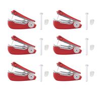 Giwnhvx 6 X Macchina per cucire a mano conveniente Mini punto macchina per cucire manuale macchina per uso domestico
