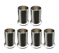 Giwnhvx 6 x porta cannuccia, in acciaio inox, dispenser per cannucce, portaposate, cucchiai, forchette, bacchette