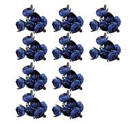 Giwnhvx 60 fiori decorativi in finta seta (cuore blu reale), fiore singolo