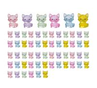 Giwnhvx 60 Pezzi Mini Ornamenti A Forma di Volpe - Ornamenti da Giardino delle Fate, Mini Ornamenti DIY per La Casa e Il Desktop