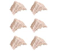 Giwnhvx 60 PZ Floreale Legno Sculpte Decal Angolo Applique Decorare Cornice in Legno Figurine Cabinet