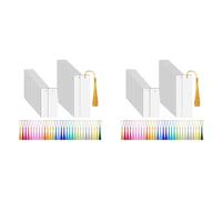 Giwnhvx 60 segnalibri vuoti per sublimazione, con 60 nappe colorate per segnalibri fai da te, progetti artigianali
