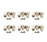 Giwnhvx 600 etichette in legno, 6,9 x 3,8 cm, etichette in legno grezzo con foro, per appendere e decorare matrimoni, progetti artigianali